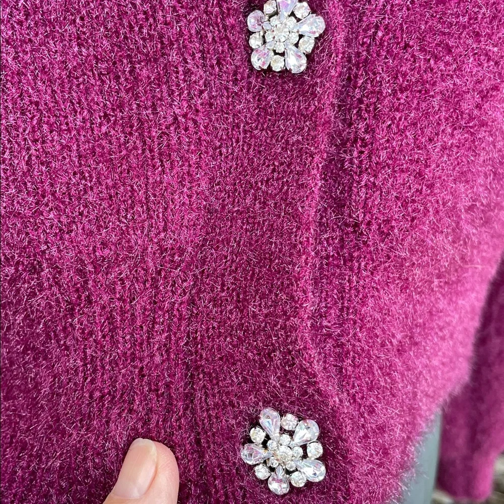 House of Harlow fuzzy crop tank and matching sweater set